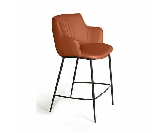 Стул полубарный Sofia, экокожа soft-touch, терракот, изображение 9 | Интернет магазин мебели и декора LifeDekor