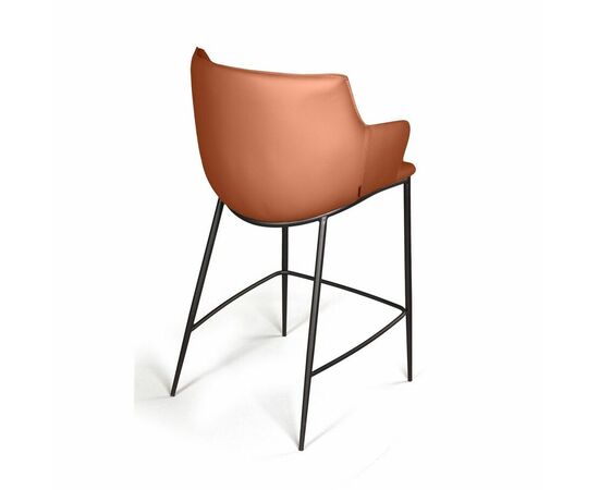 Стул полубарный Sofia, экокожа soft-touch, терракот, изображение 5 | Интернет магазин мебели и декора LifeDekor