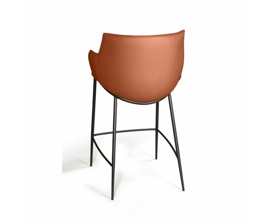 Стул полубарный Sofia, экокожа soft-touch, терракот, изображение 6 | Интернет магазин мебели и декора LifeDekor