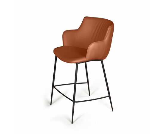 Стул полубарный Sofia, экокожа soft-touch, терракот | Интернет магазин мебели и декора LifeDekor