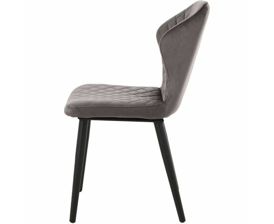 Стул «Вилла», велюр Бренди мансун, каркас черный, изображение 3 | Интернет магазин мебели и декора LifeDekor