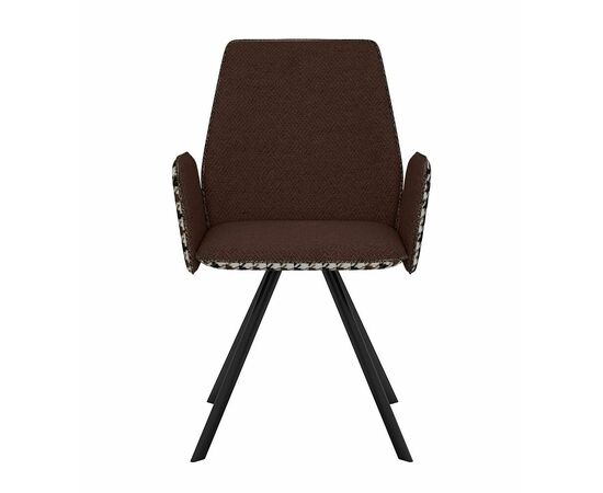 Стул DikLine 293 поворотный SB3/A2 шоколад, ножки черные, изображение 4 | Интернет магазин мебели и декора LifeDekor
