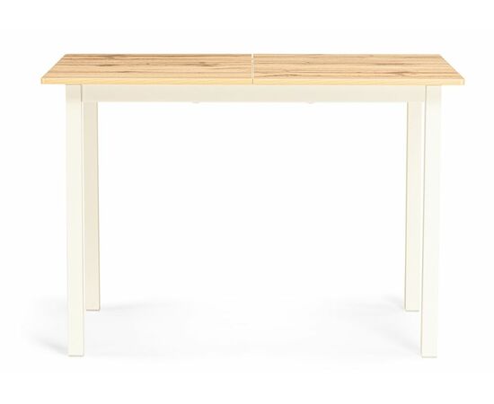 Стол деревянный Аркон 110(130)х68х75 дуб вотан / белый, изображение 2 | Интернет магазин мебели и декора LifeDekor