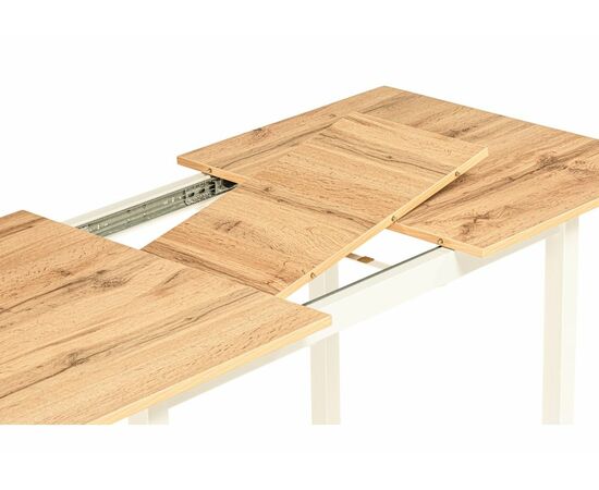 Стол деревянный Аркон 110(130)х68х75 дуб вотан / белый, изображение 7 | Интернет магазин мебели и декора LifeDekor