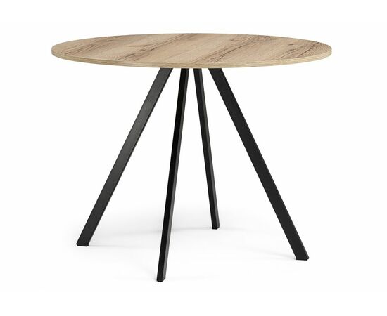 Стол деревянный Баргел 90х90х75 дуб делано / черный | Интернет магазин мебели и декора LifeDekor