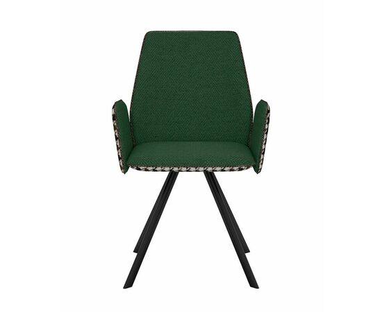 Стул DikLine 293 поворотный SB1/A2 зеленый, ножки черные, изображение 4 | Интернет магазин мебели и декора LifeDekor