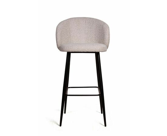 Стул барный Vito поворотный 360 градусов, букле серый, изображение 2 | Интернет магазин мебели и декора LifeDekor