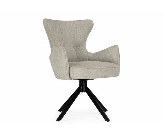 Стул на металлокаркасе Atlanta beige / black | Интернет магазин мебели и декора LifeDekor