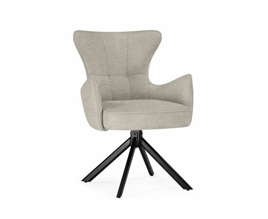 Стул на металлокаркасе Atlanta beige / black, изображение 2 | Интернет магазин мебели и декора LifeDekor