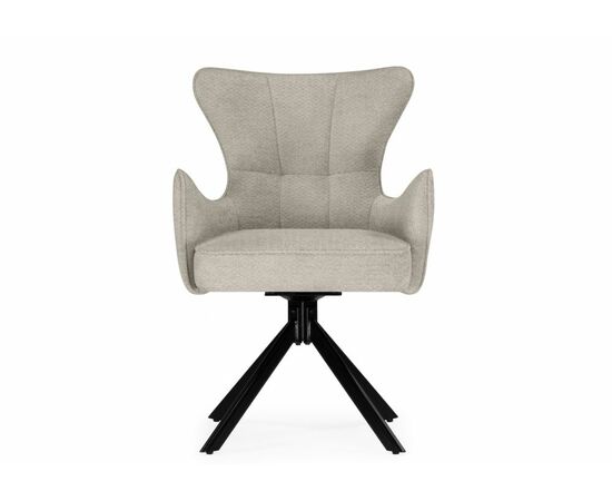 Стул на металлокаркасе Atlanta beige / black, изображение 3 | Интернет магазин мебели и декора LifeDekor