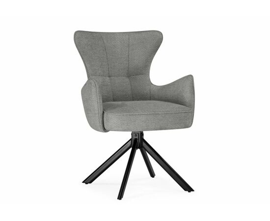 Стул на металлокаркасе Atlanta gray / black, изображение 2 | Интернет магазин мебели и декора LifeDekor