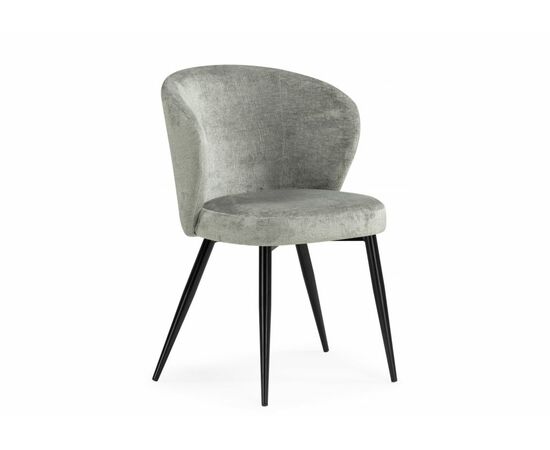 Стул на металлокаркасе Gref gray / black | Интернет магазин мебели и декора LifeDekor