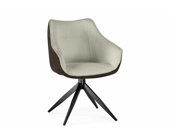 Стул на металлокаркасе Kansas brown / cream / black | Интернет магазин мебели и декора LifeDekor