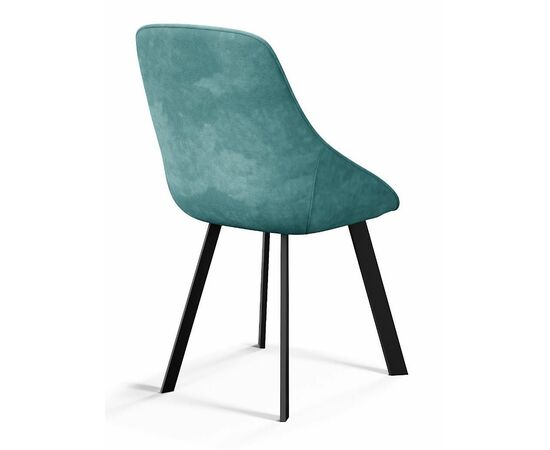 Стул DikLine 246 поворотный, AM8 серо-зеленый, ножки черные, изображение 2 | Интернет магазин мебели и декора LifeDekor