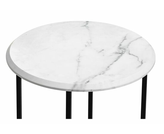 Журнальный стол Грейс мрамор белый / черный, изображение 4 | Интернет магазин мебели и декора LifeDekor