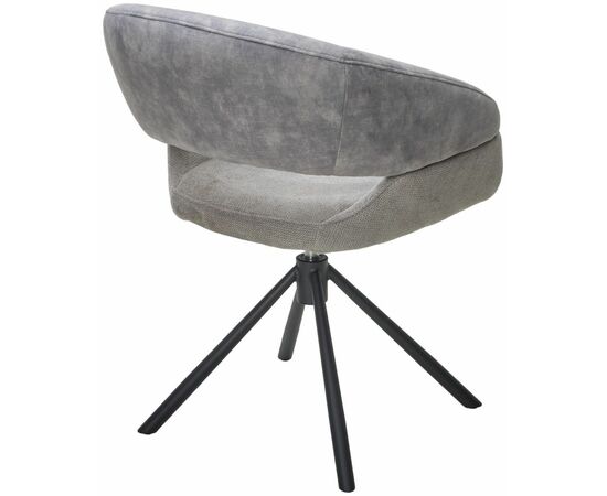 Стул Lotus ткань комби серый, поворотно-возвратный механизм 360 градусов, изображение 2 | Интернет магазин мебели и декора LifeDekor