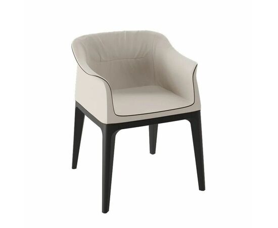 Кресло Mido массив, экокожа платиновый, изображение 2 | Интернет магазин мебели и декора LifeDekor