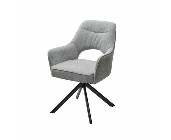 Стул Muara, букле серо-бежевый, поворотно-возвратный механизм | Интернет магазин мебели и декора LifeDekor