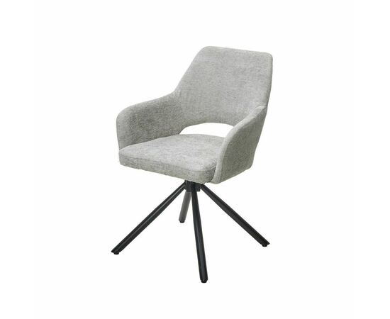 Стул Gandi шенил светло-серый, поворотно-возвратный механизм 180 градусов | Интернет магазин мебели и декора LifeDekor