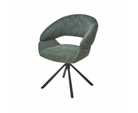 Стул Lotus ткань комби зеленый, поворотно-возвратный механизм 360 градусов | Интернет магазин мебели и декора LifeDekor