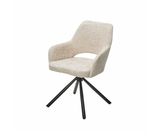 Стул Gandi шенил бежевый, поворотно-возвратный механизм 180 градусов | Интернет магазин мебели и декора LifeDekor