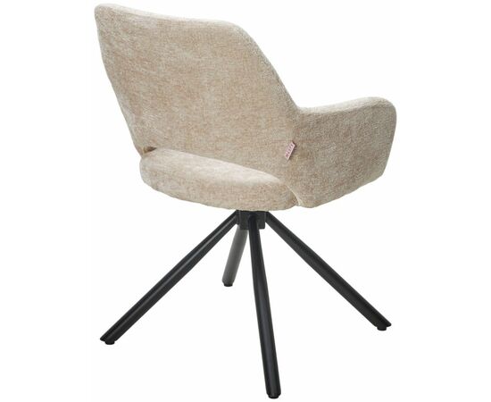 Стул Gandi шенил бежевый, поворотно-возвратный механизм 180 градусов, изображение 2 | Интернет магазин мебели и декора LifeDekor