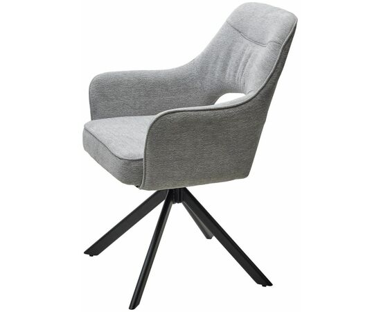 Стул Muara, букле серо-бежевый, поворотно-возвратный механизм, изображение 3 | Интернет магазин мебели и декора LifeDekor