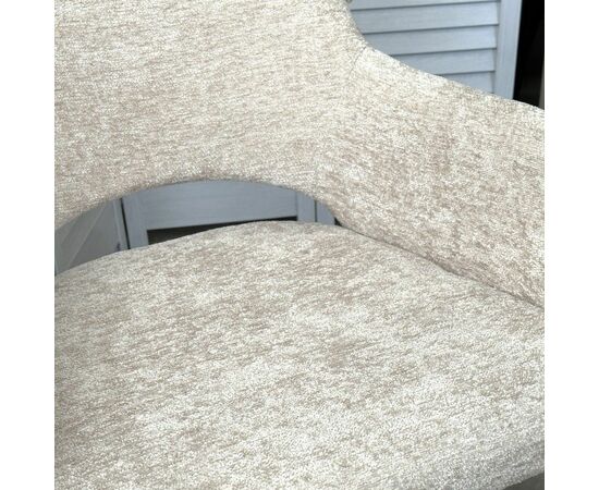 Стул Gandi шенил бежевый, поворотно-возвратный механизм 180 градусов, изображение 5 | Интернет магазин мебели и декора LifeDekor