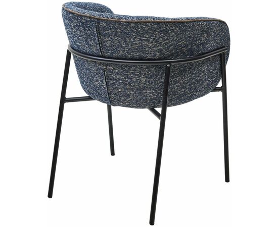 Стул Ghost букле биколорный, синий, изображение 5 | Интернет магазин мебели и декора LifeDekor