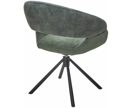 Стул Lotus ткань комби зеленый, поворотно-возвратный механизм 360 градусов, изображение 2 | Интернет магазин мебели и декора LifeDekor