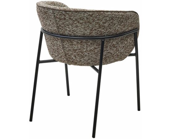 Стул Ghost букле биколорный, коричневый, изображение 5 | Интернет магазин мебели и декора LifeDekor