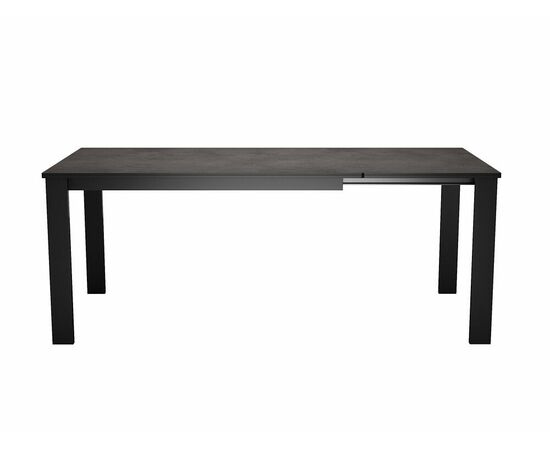 Стол DikLine DKT130 Керамика мрамор Бронза/подстолье черное/опоры черные, изображение 2 | Интернет магазин мебели и декора LifeDekor