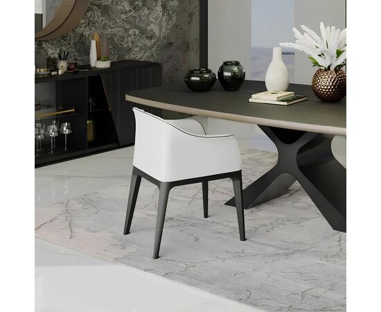 Кресло Mido массив, экокожа платиновый | Интернет магазин мебели и декора LifeDekor