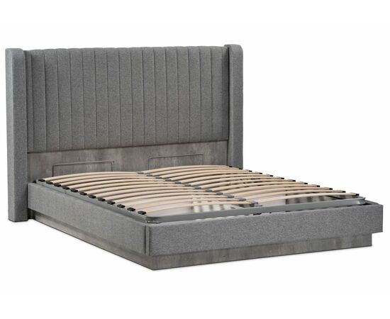 Кровать Tulip 160х200 с ПМ метрополитан грей / белая матовая, изображение 3 | Интернет магазин мебели и декора LifeDekor