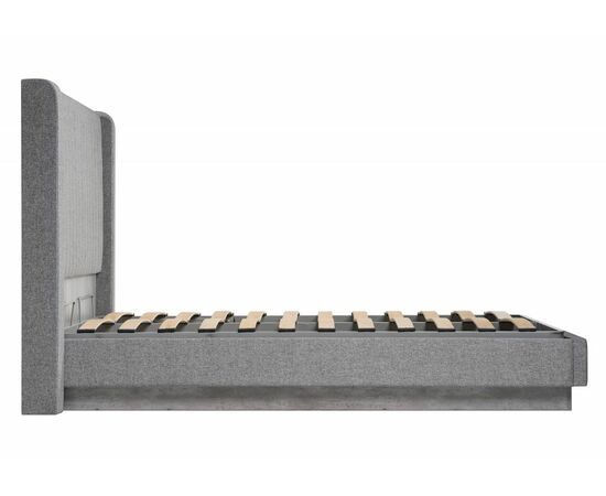 Кровать Tulip 160х200 с ПМ метрополитан грей / белая матовая, изображение 5 | Интернет магазин мебели и декора LifeDekor