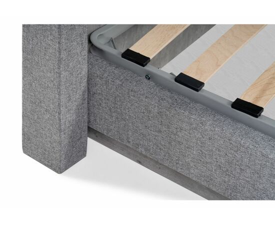 Кровать Tulip 160х200 с ПМ метрополитан грей / белая матовая, изображение 9 | Интернет магазин мебели и декора LifeDekor