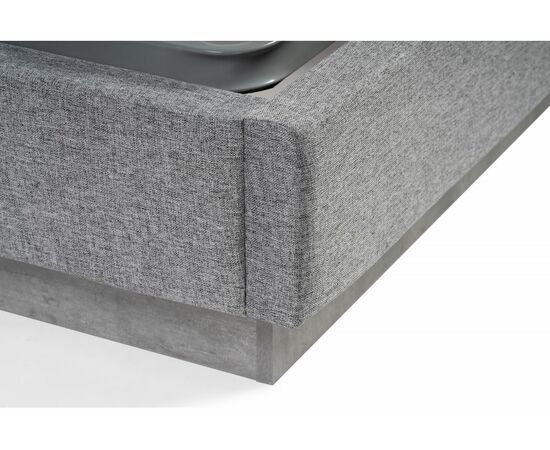 Кровать Tulip 160х200 с ПМ метрополитан грей / белая матовая, изображение 11 | Интернет магазин мебели и декора LifeDekor