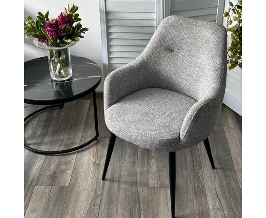 Стул Alen, шенил серый, изображение 5 | Интернет магазин мебели и декора LifeDekor