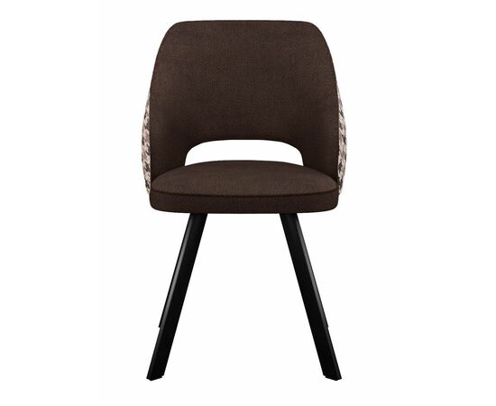 Стул DikLine 274 поворотный SB3/A2 шоколад, ножки черные, изображение 2 | Интернет магазин мебели и декора LifeDekor