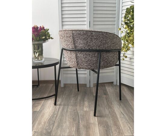 Стул Ghost букле биколорный, коричневый, изображение 3 | Интернет магазин мебели и декора LifeDekor