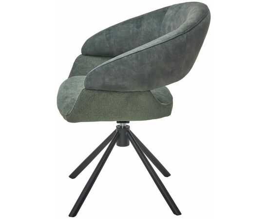 Стул Lotus ткань комби зеленый, поворотно-возвратный механизм 360 градусов, изображение 3 | Интернет магазин мебели и декора LifeDekor