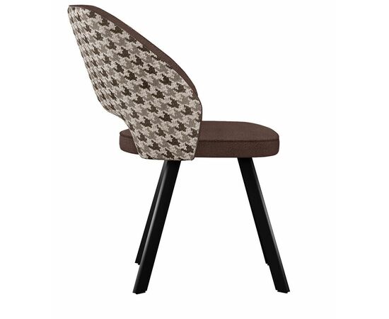 Стул DikLine 274 поворотный SB3/A2 шоколад, ножки черные, изображение 4 | Интернет магазин мебели и декора LifeDekor