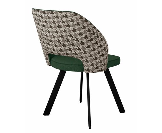 Стул DikLine 274 поворотный SB1/A2 зеленый, ножки черные, изображение 3 | Интернет магазин мебели и декора LifeDekor