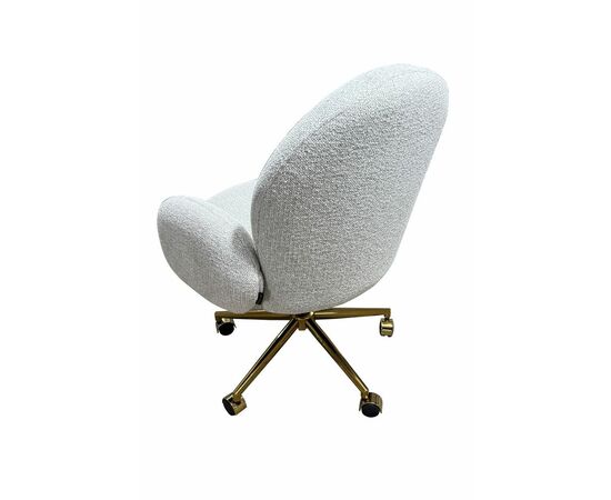 Кресло офисное Клауд PRO BS1239-WT, белый крем/золото, изображение 3 | Интернет магазин мебели и декора LifeDekor