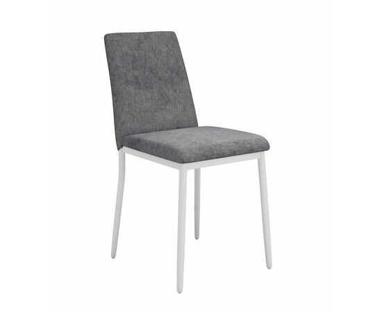 Стул DikLine 270 SB6 св.сер, ножки белые | Интернет магазин мебели и декора LifeDekor