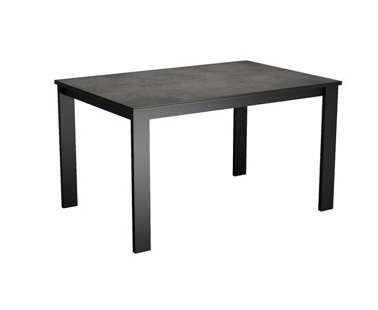 Стол DikLine DKT130 Керамика мрамор Бронза/подстолье черное/опоры черные | Интернет магазин мебели и декора LifeDekor