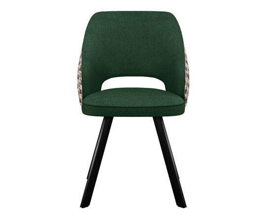 Стул DikLine 274 поворотный SB1/A2 зеленый, ножки черные, изображение 2 | Интернет магазин мебели и декора LifeDekor