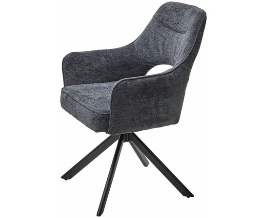 Стул Muara, букле серый, поворотно-возвратный механизм, изображение 3 | Интернет магазин мебели и декора LifeDekor