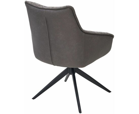 Стул Fabio ткань комби серый, поворотно-возвратный механизм 360 градусов, изображение 2 | Интернет магазин мебели и декора LifeDekor