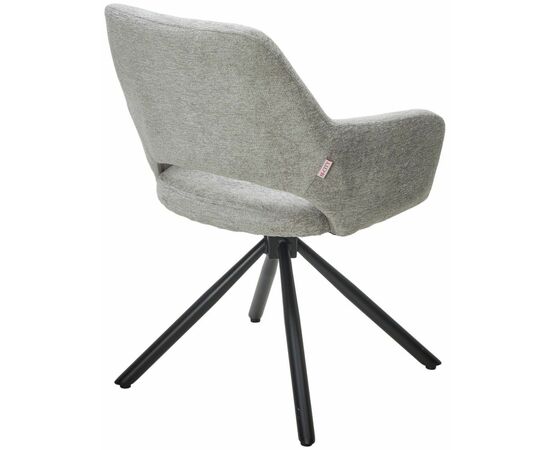 Стул Gandi шенил светло-серый, поворотно-возвратный механизм 180 градусов, изображение 3 | Интернет магазин мебели и декора LifeDekor